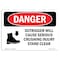 Signmission OSHA Danger Sign, Outrigger Cause Crushing Injury, 14in X 10in Decal, 10" W, 14" L, Landscape OS-DS-D-1014-L-1772 - alternate 1